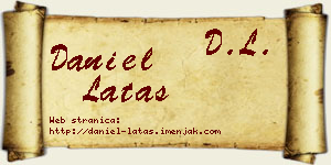 Daniel Latas vizit kartica